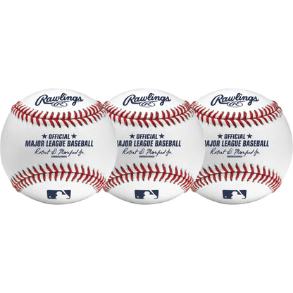 ROMLB Rawlings Official MLB Leather Game Baseball Robert Manfred - 3