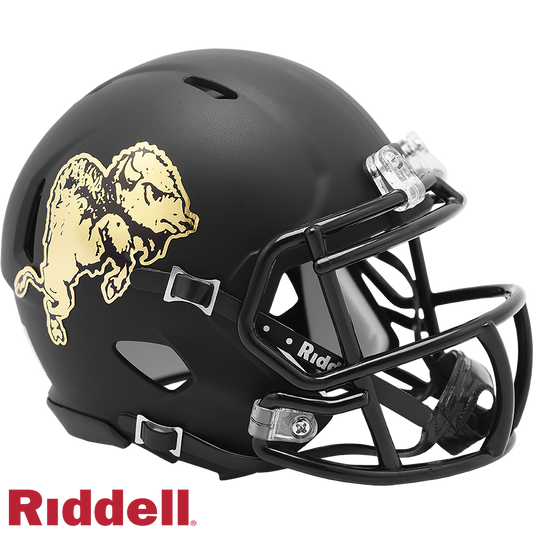 Colorado Buffaloes Riddell Matte Black Speed Mini Football Helmet-#8056462