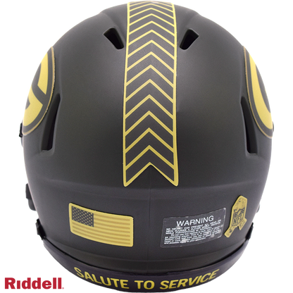 Green Bay Packers NFL Riddell Salute To Service 2025 Mini Helmet