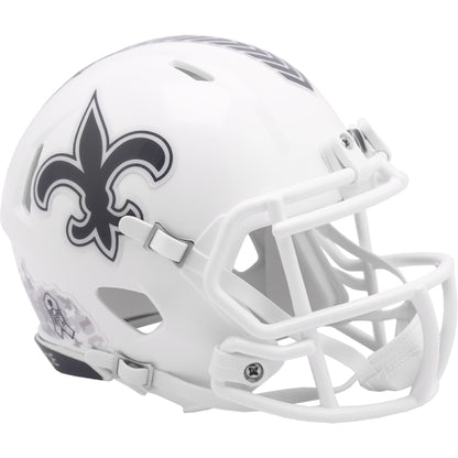 New Orleans Saints 2024 Salute to Service Riddell Speed Mini Football Helmet