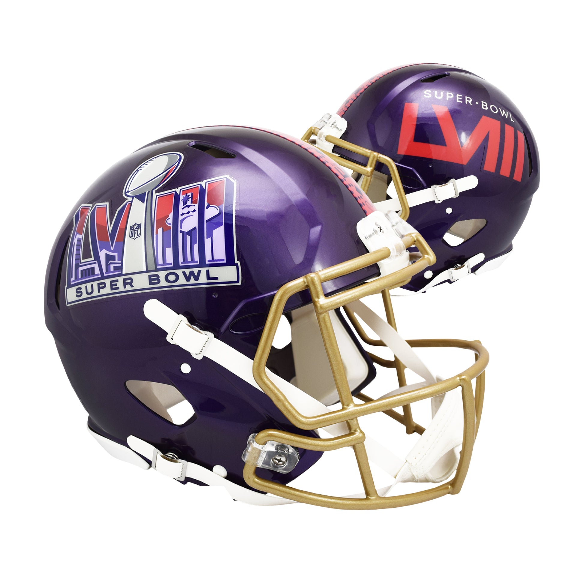 buy authentic football helmets Super Bowl 58 Champs Riddell Speed Full-Size Authentic Football Helmet – ML Sports Enterprises