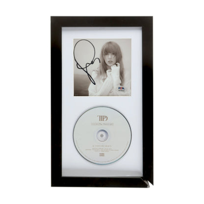 Taylor Swift Signed Custom Framed "The Tortured Poets Department" CD Album Insert Display with Disc - PSA