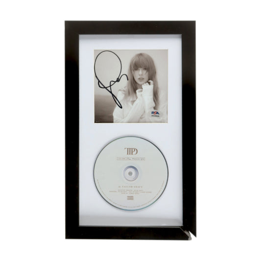 Taylor Swift Signed Custom Framed "The Tortured Poets Department" CD Album Insert Display with Disc - PSA