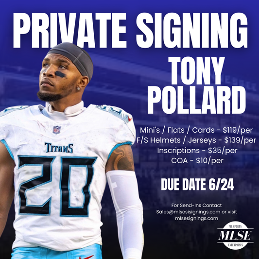 Tony Pollard Signing Pre-Order