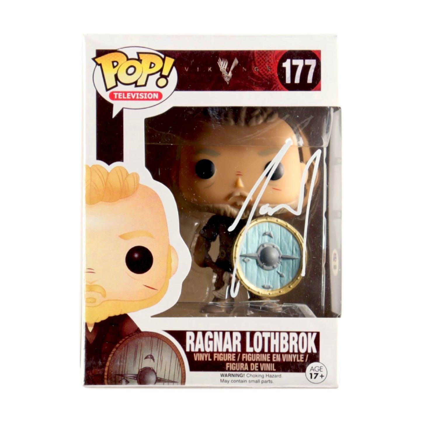 Travis Fimmel Signed "Vikings" #177 Ragnar Lothbrok Funko Pop - PSA