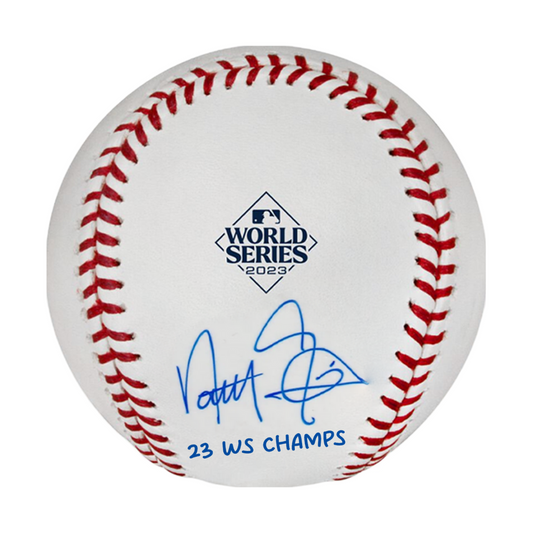 Nathan Eovaldi Signed 2023 Texas Rangers World Series Baseball (Pre Order)