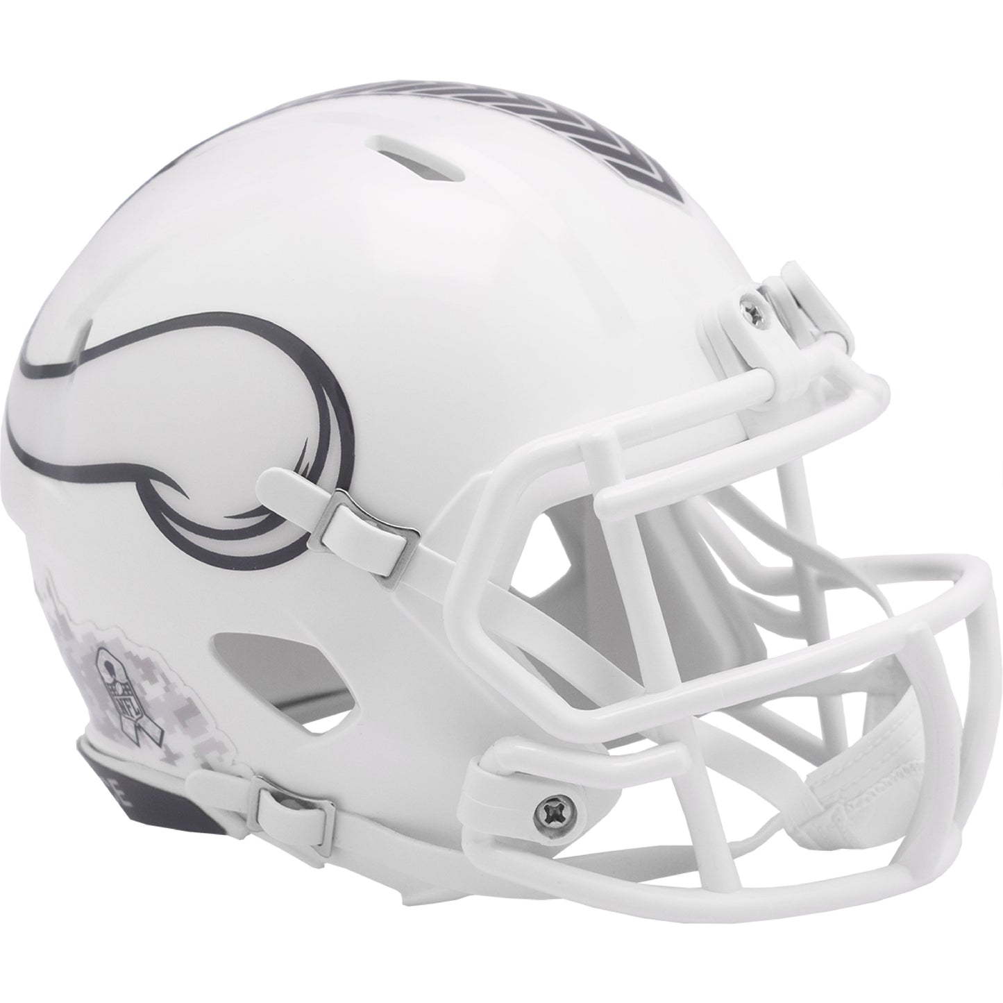 Minnesota Vikings 2024 Salute to Service Riddell Speed Mini Football Helmet