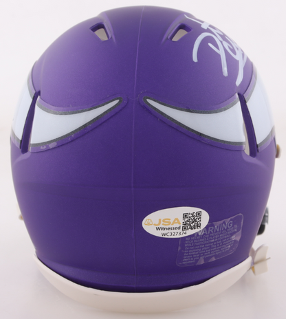 Daunte Culpepper Signed Vikings Speed Mini Helmet - JSA