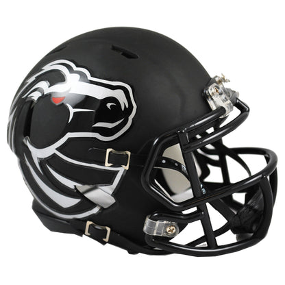 Boise State Broncos Matte Black Mini Football Helmet