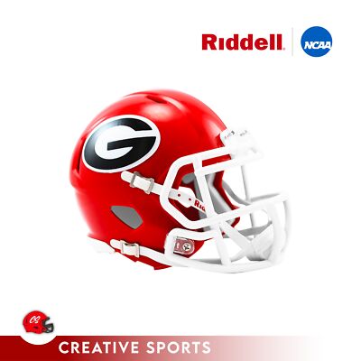 Georgia Bulldogs Primary Speed Mini Football Helmet