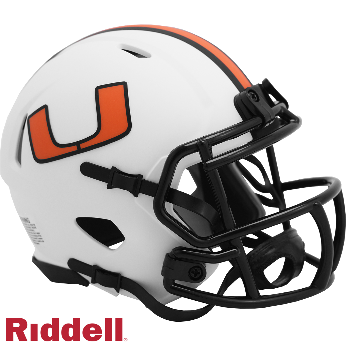 Miami Hurricanes Lunar Mini Football Helmet