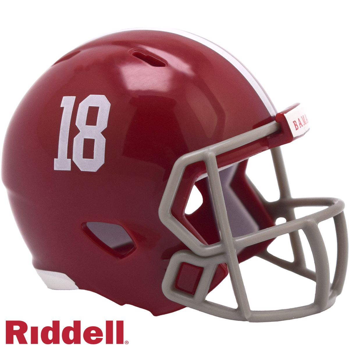 University of Alabama #18 Crimson Tide Speed Pocket Pro Football Helmet