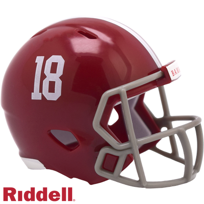 University of Alabama #18 Crimson Tide Speed Pocket Pro Football Helmet