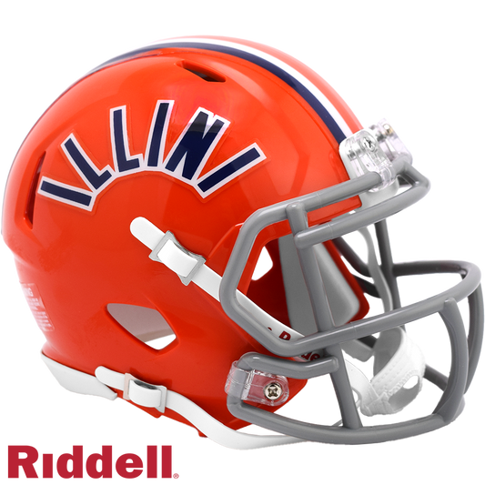 Illinois T/B(ARCHED) Speed Mini Football Helmet