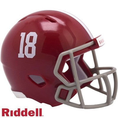 University of Alabama #18 Crimson Tide Speed Pocket Pro Football Helmet