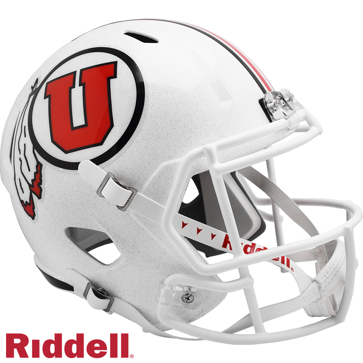 Utah Utes White Speed F/S Replica  Football Helmet