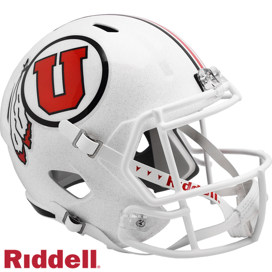 Utah Utes White Speed F/S Replica  Football Helmet