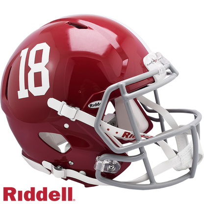 Alabama#18 Crimson Tide Primary Speed F/S Authentic Football Helmet