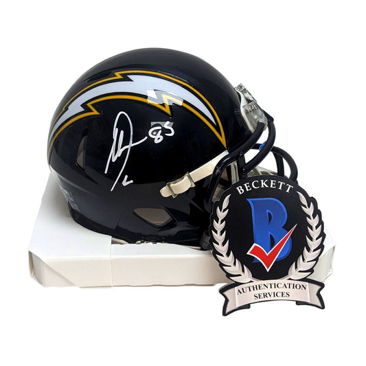 Antonio Gates Autographed Chargers 88-06 T/B Mini Helmet - Beckett