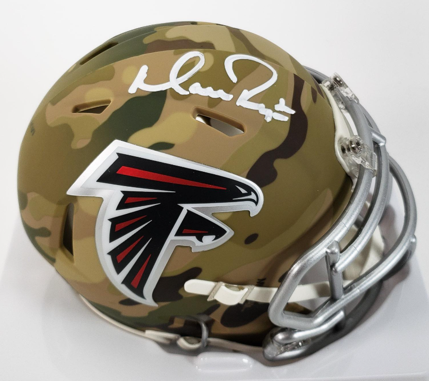 Matt Ryan Signed Atlanta Falcons Camo Alternate Speed Mini Helmet (Beckett Certified)