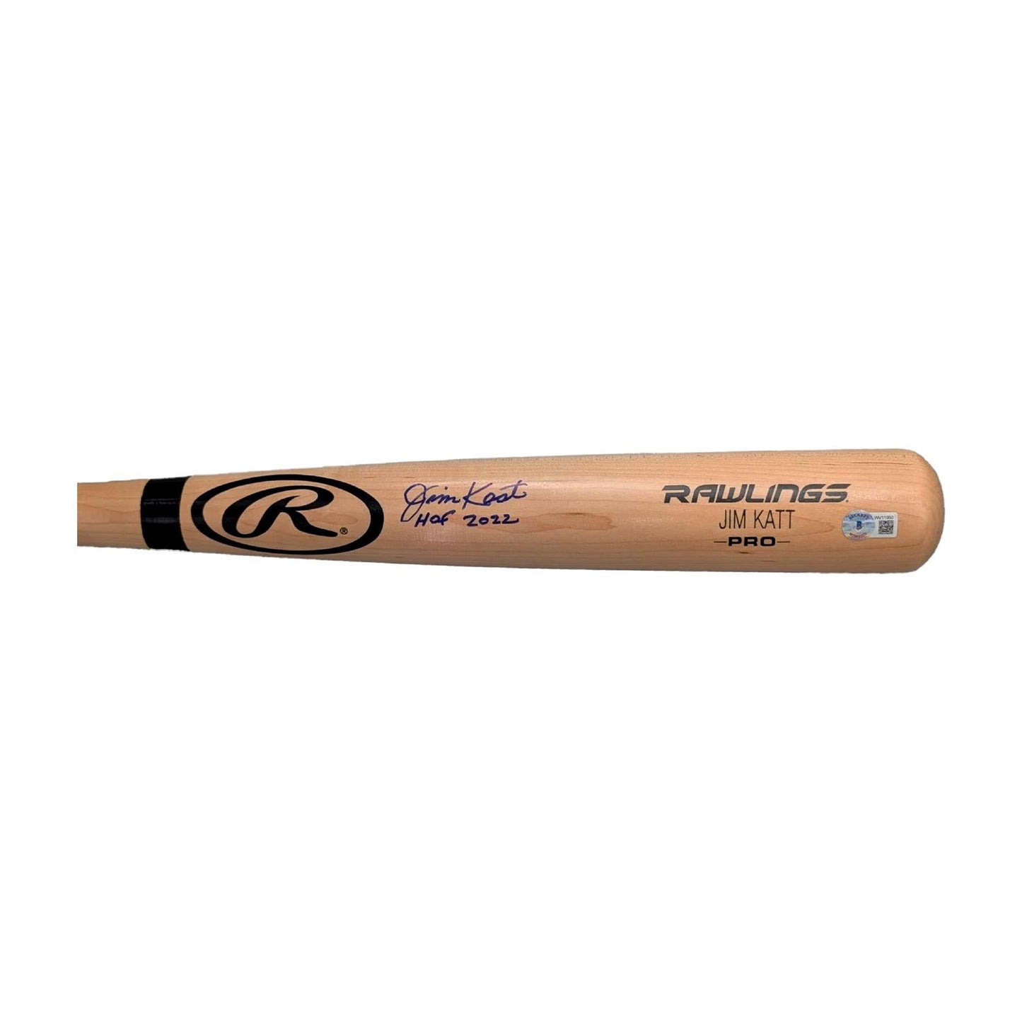 Jim Katt Signed Authentic Rawlings Baseball Bat MLB Twins