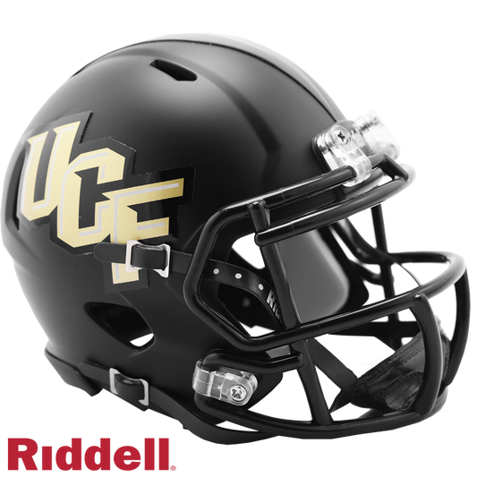 Central Florida Golden Knights Black Matte Finish Mini Football Helmet