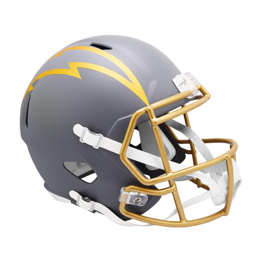 Los Angeles Chargers SLATE Full Size Replica Football Helmet NFL