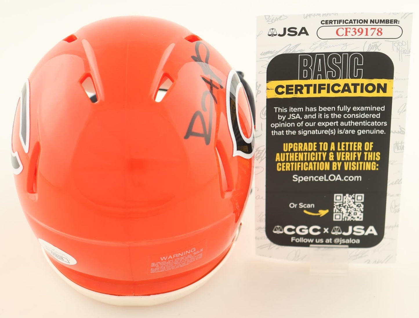 Devin Hester Signed Authentic Chicago Bears Flash NFL Mini Helmet