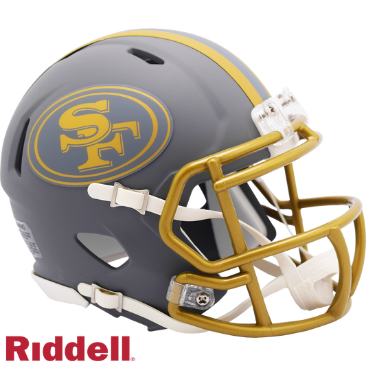San Francisco 49ers Slate Speed Mini Football Helmet