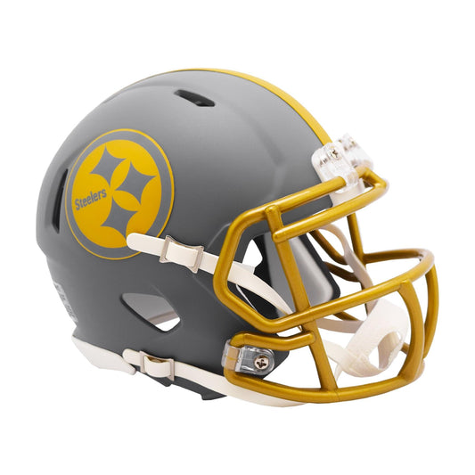 Pittsburgh Steelers SLATE Mini Football Helmet Riddell NFL