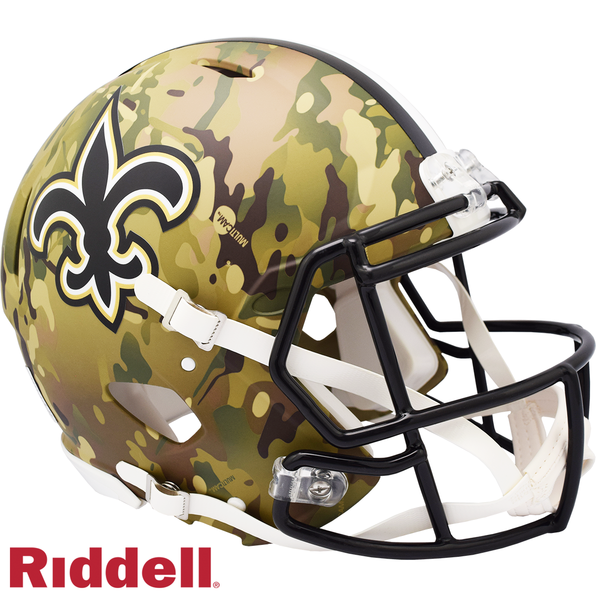 New Orleans Saints Camo Speed F/S Authentic Football Helmet