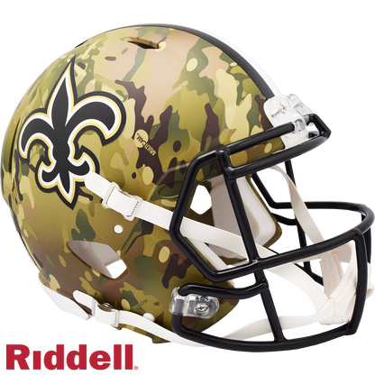 New Orleans Saints Camo Speed F/S Authentic Football Helmet