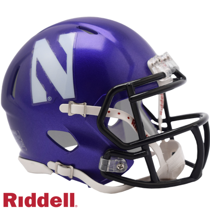 Northwestern Wildcats Primary Speed Mini Football Helmet