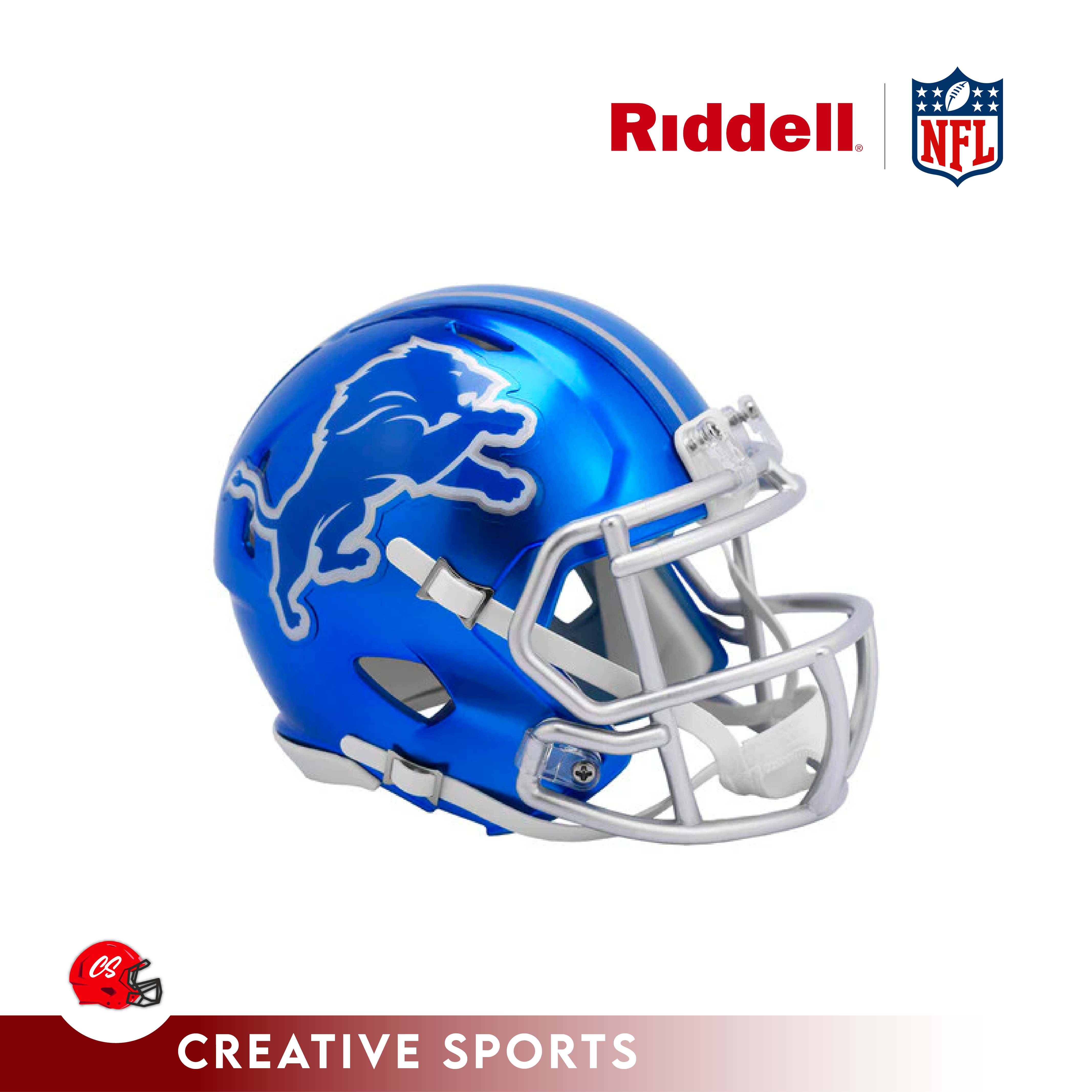 Detroit Lions Riddell Flash Speed Mini Helmet - Detroit City Sports