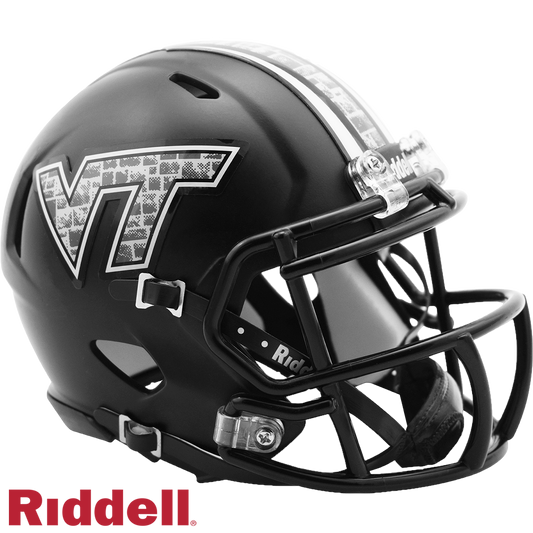 Virginia Tech Hokies Matte Black Mini Football Helmet