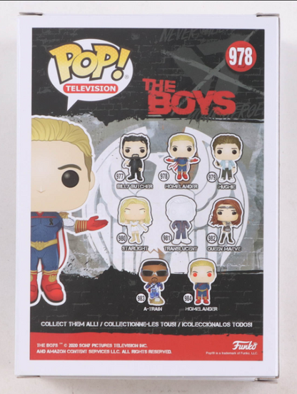 Anthony Starr Signed "The Boys" #978 Homelander Funko Pop! Vinyl Figure - PSA