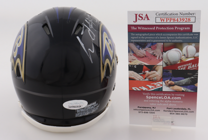 Lamar Jackson Signed Ravens Speed Mini Football Helmet - JSA