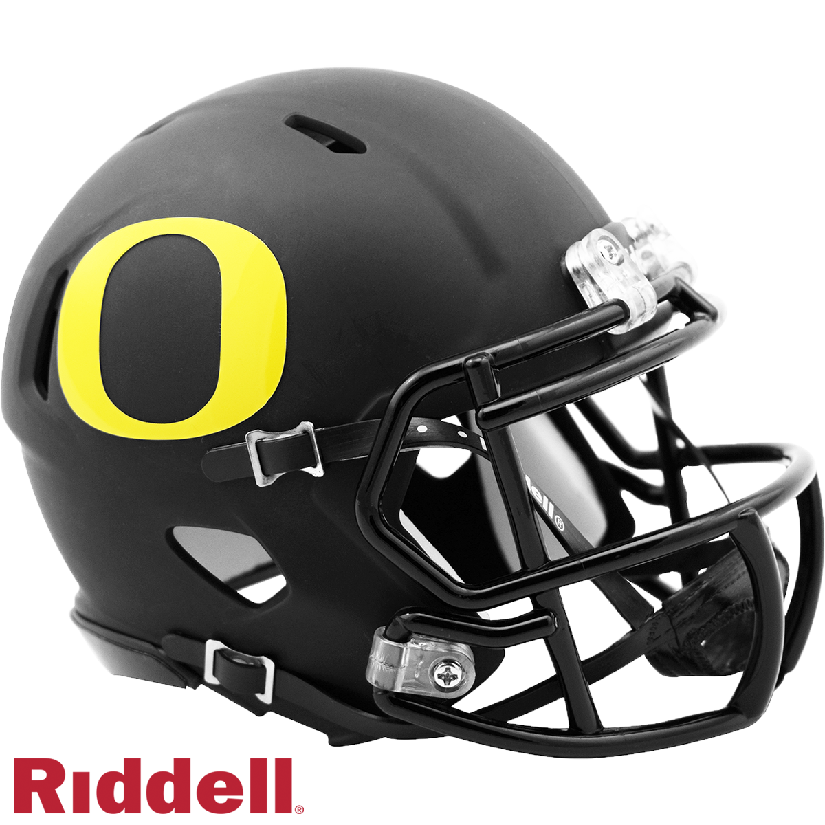 Oregon Ducks Matte Black Mini Football Helmet