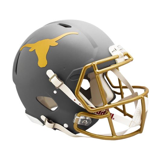 Texas Longhorns SLATE Full Size Authentic Football Helmet NCAA