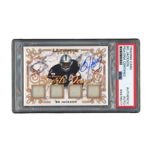 Bo Jackson Signed Authentic PSA/DNA Leaf Ultimate Sports Icons Raiders NFL