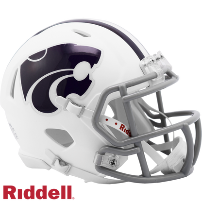 Kansas State (Wildcats) Flat White Mini Replica Football Helmet # 8056337