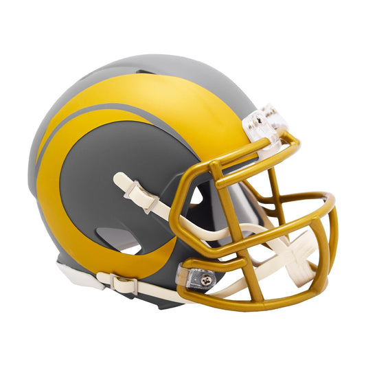 Los Angeles Rams SLATE Mini Football Helmet NFL Riddell