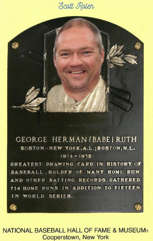 Scott Rolen Signed 2023 Hall of Fame Plaque Postcard