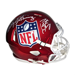 Archie Manning, Peyton Manning, Eli Manning Autographed NFL Shield Riddell  Flash Speed Authentic Helmet