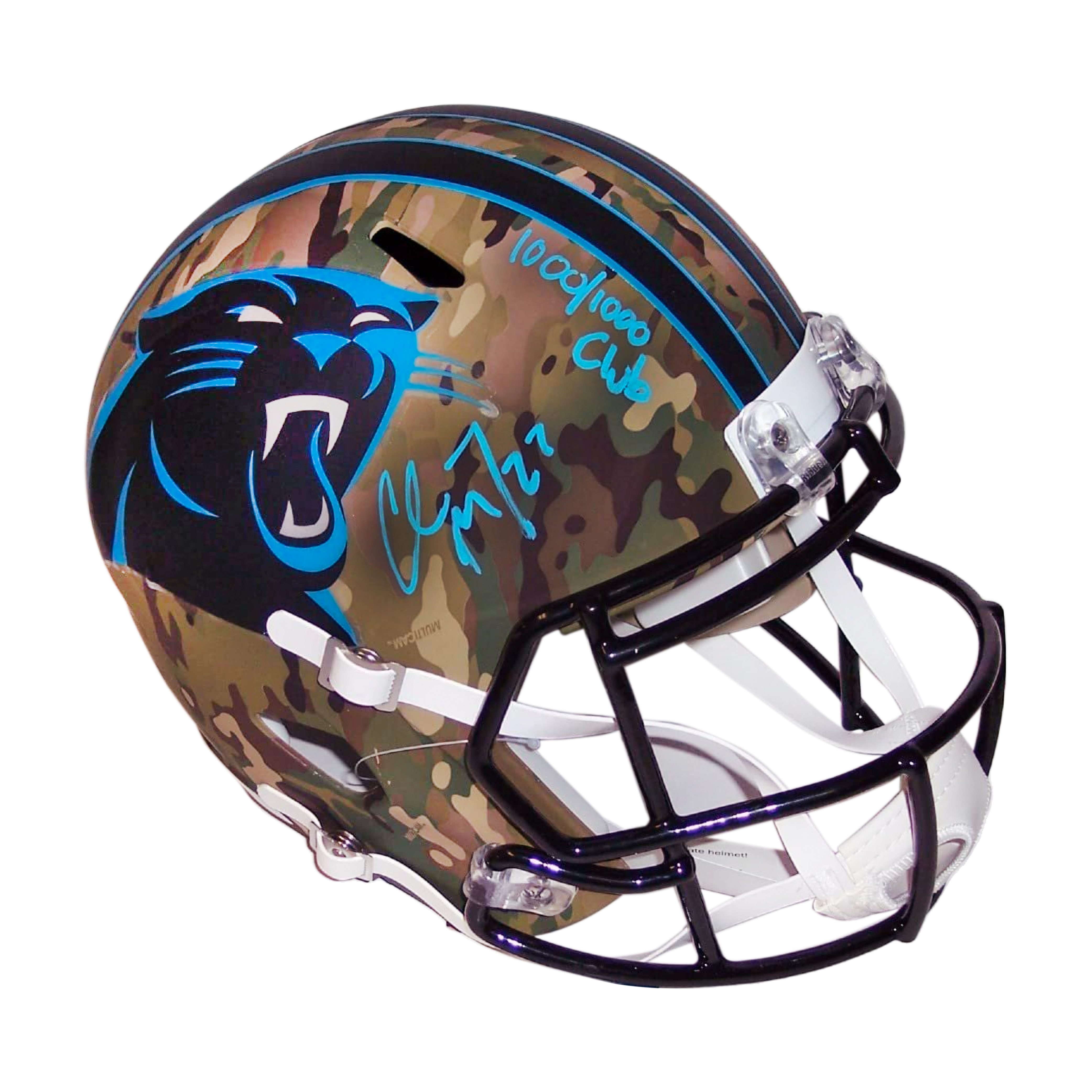 Christian McCaffrey Autographed Hand Signed Carolina Panthers Camo Min - ML  Sports Enterprises