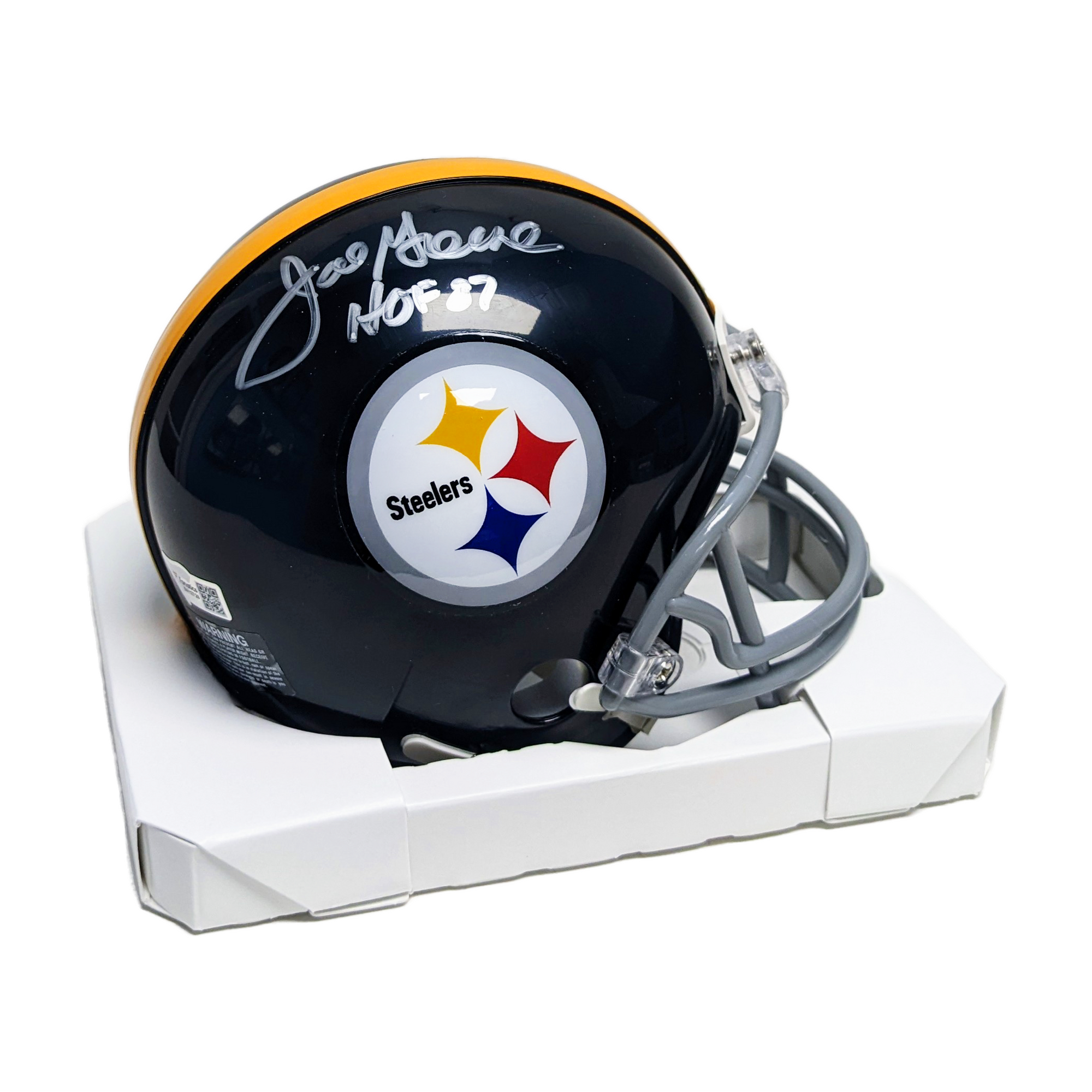 Joe Greene Autographed Hand Signed Pittsburgh Steelers Mini Football H - ML  Sports Enterprises