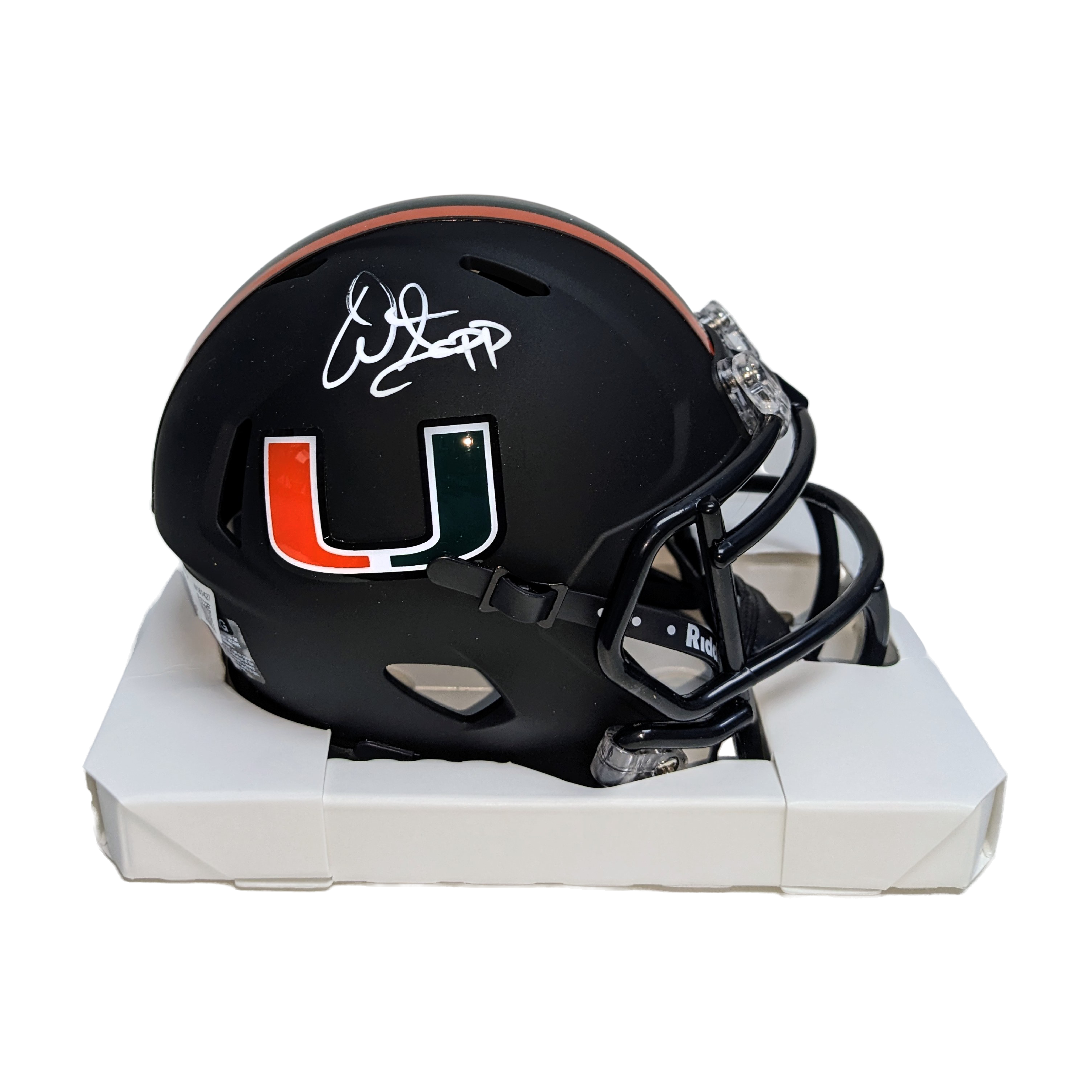 Warren Sapp Autographed Signed Miami Hurricanes Full Size Helmet