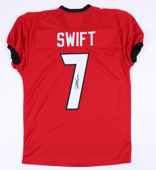 D’Andre Swift Signed Georgia Jersey (JSA Auth)