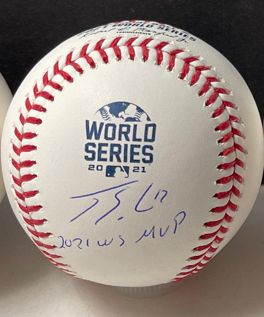 Jorge Soler Signed 2021 World Series Baseball with 2021 WS MVP Insc