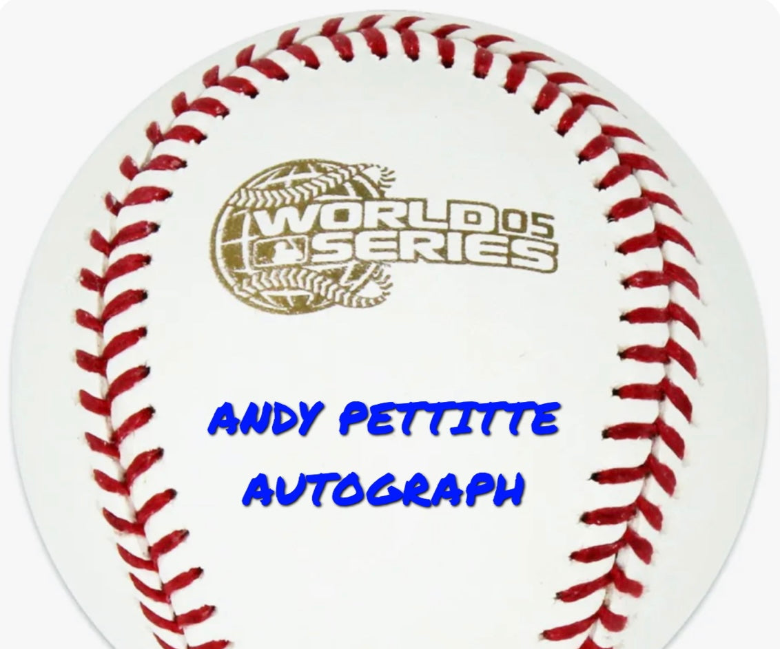 SPORTS: Andy Pettitte Photo and Autographed Baseball